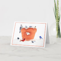 Ingen snöflinga sjunker någonsin i fel ställe-fågl