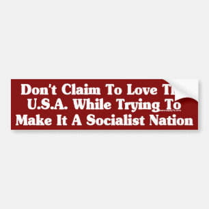 Ingen Socialism! Bildekal