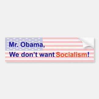 Ingen Socialism Bildekal