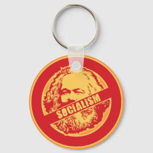 Ingen Socialism Nyckelring