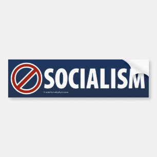 INGEN SOCIALISMbildekal Bildekal