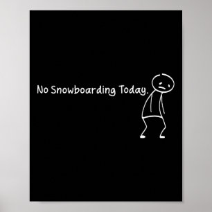 Ingen softabatare i dag. Lustig Ledsen Stickman Sn Poster