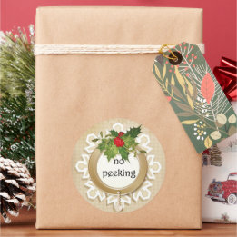 Ingen sölande jul runt klistermärke