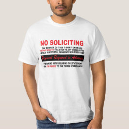 INGEN SOLICITERING T SHIRT