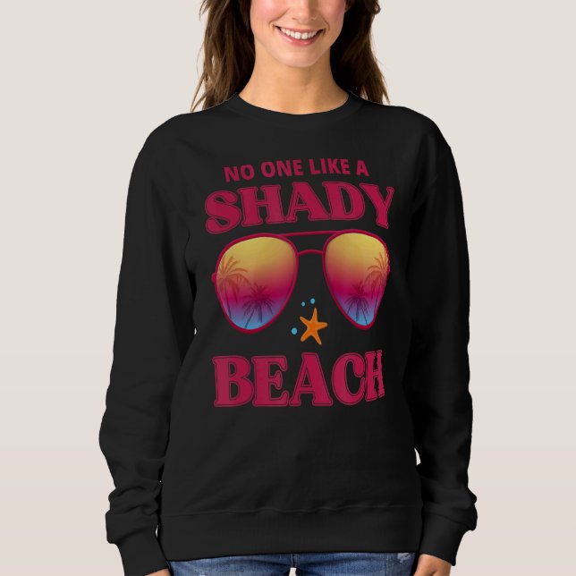 Ingen som en Shady Beach Sunglass Beach Handflatan T Shirt (Framsida)