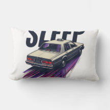 Ingen sömn Retro Motel Ländryggskudde