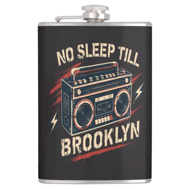 Ingen Sömn Vintage Boombox Retro Fickplunta (Framsidan)