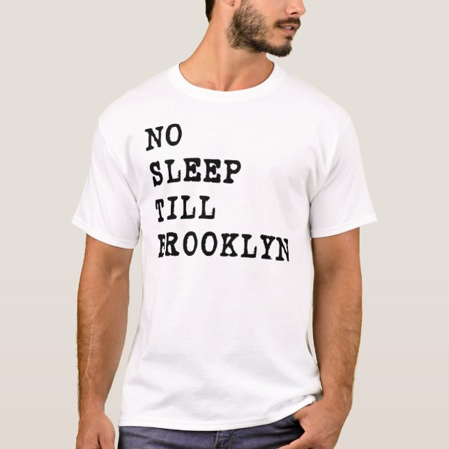 Ingen sömnkassalåda Brooklyn! Tröja (Framsida)