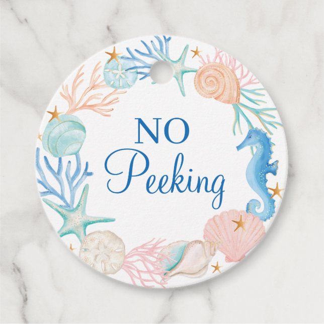 Ingen sötning av havsvatten, havsfärg Sårhelvetets Gåvor Etiketter (Framsida)