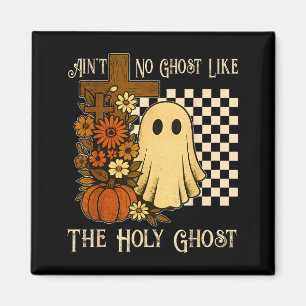 Ingen spöke som det heliga ande kristna Halloween Magnet