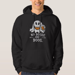 Ingen Sprit, bara Boos Halloween Hoodie