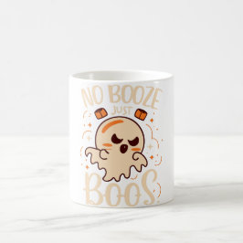 Ingen Sprit, bara Boos Halloween Magisk Mugg
