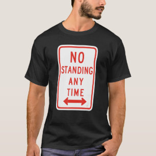 Ingen stående varningsskylt, Introvert, Social D T Shirt