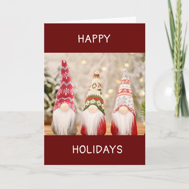 INGEN STÄLLE SOM "GNOME" FÖR HELGDAG HELGDAGAR HELGKORT (Framsida)