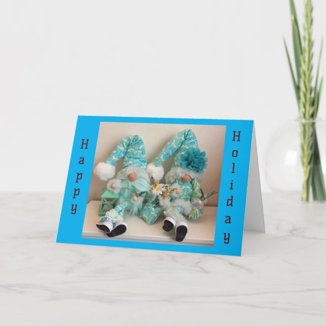 INGEN STÄLLE SOM "GNOME" FÖR HELGDAGARNA/VÄNNERNA  HELGKORT (Framsida)