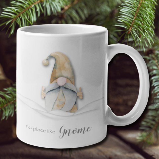 Ingen Ställe som Gnome-Helgdag Kaffemugg (Skapare uppladdad)
