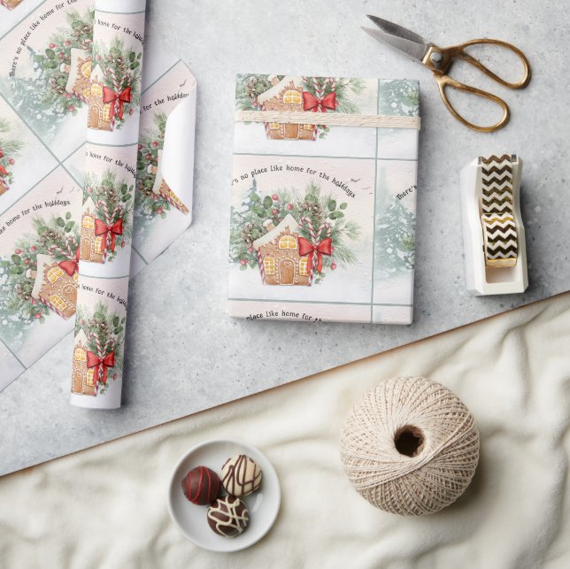 Ingen Ställe som hemma | Gingerbröd - jul Presentpapper (Hantverk)