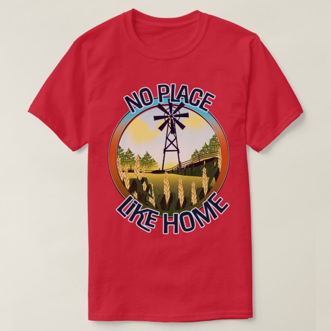 Ingen Ställe som hemma T Shirt (Design framsida)