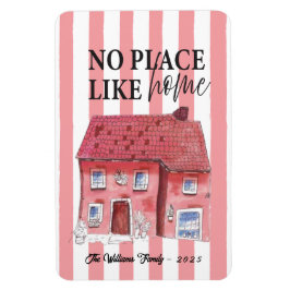 Ingen Ställe som hemma - Wonky House Magnet