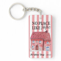 Ingen Ställe som Home Wonky House Acrylic Keychain