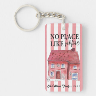 Ingen Ställe som Home Wonky House Acrylic Keychain