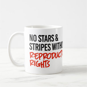Ingen stars och stripes utan reproduktiva höger kaffemugg