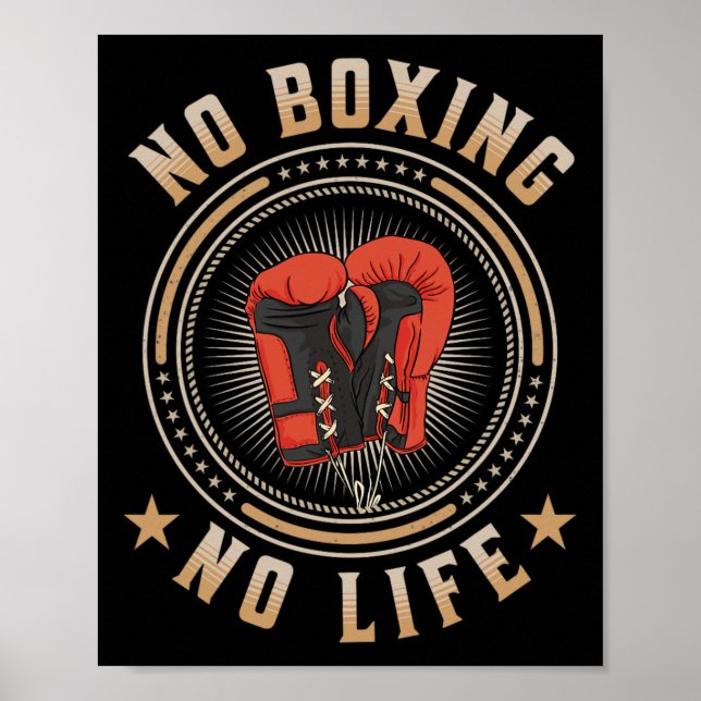 Ingen start utan livboxing poster (Framsidan)