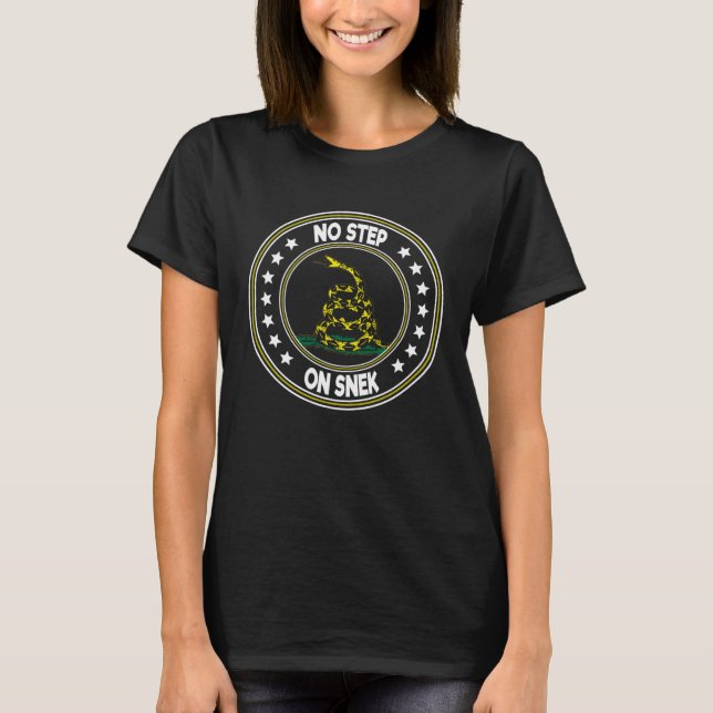 Ingen Steg På Snek Libertarian T Shirt (Framsida)