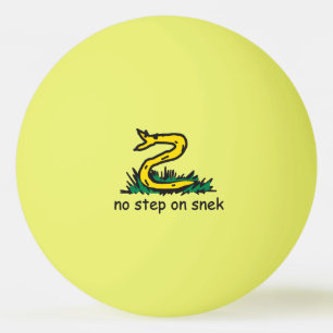 Ingen stege på snek-mem Gadsden-parodi SnekRight Pingisboll