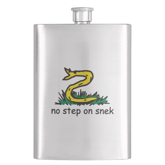 Ingen stig på snek-mem Gadsden-parodi SnekRight Fickplunta (Framsidan)