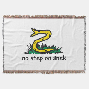 Ingen stig på snek-mem Gadsden-parodi SnekRight Filt