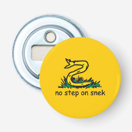 Ingen stig på snek-mem Gadsden-parodi SnekRight Flasköppnare