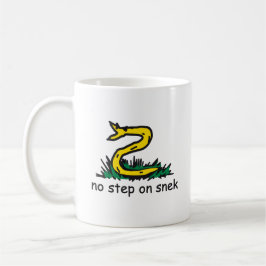 Ingen stig på snek-mem Gadsden-parodi SnekRight Kaffemugg