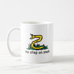 Ingen stig på snek-mem Gadsden-parodi SnekRight Kaffemugg