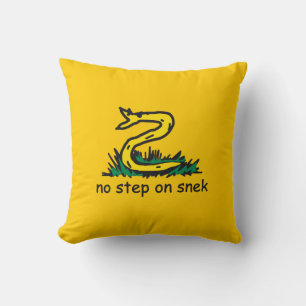 Ingen stig på snek-mem Gadsden-parodi SnekRight Kudde