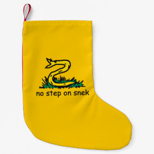 Ingen stig på snek-mem Gadsden-parodi SnekRight Liten Julstrumpa