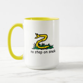 Ingen stig på snek-mem Gadsden-parodi SnekRight Mugg