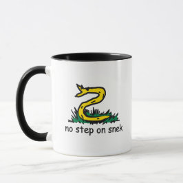 Ingen stig på snek-mem Gadsden-parodi SnekRight Mugg