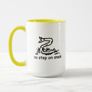 Ingen stig på snek-mem Gadsden-parodi SnekRight Mugg
