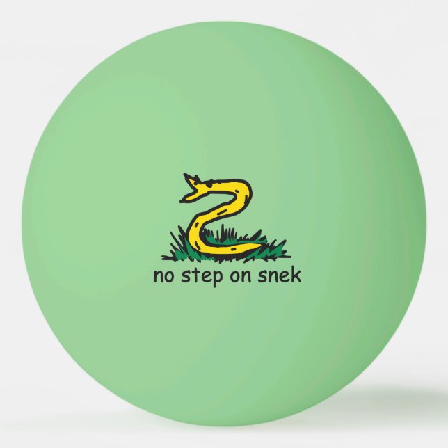 Ingen stig på snek-mem Gadsden-parodi SnekRight Pingisboll (Framsidan)