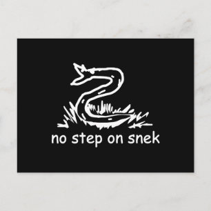 Ingen stig på snek-mem Gadsden-parodi SnekRight Vykort