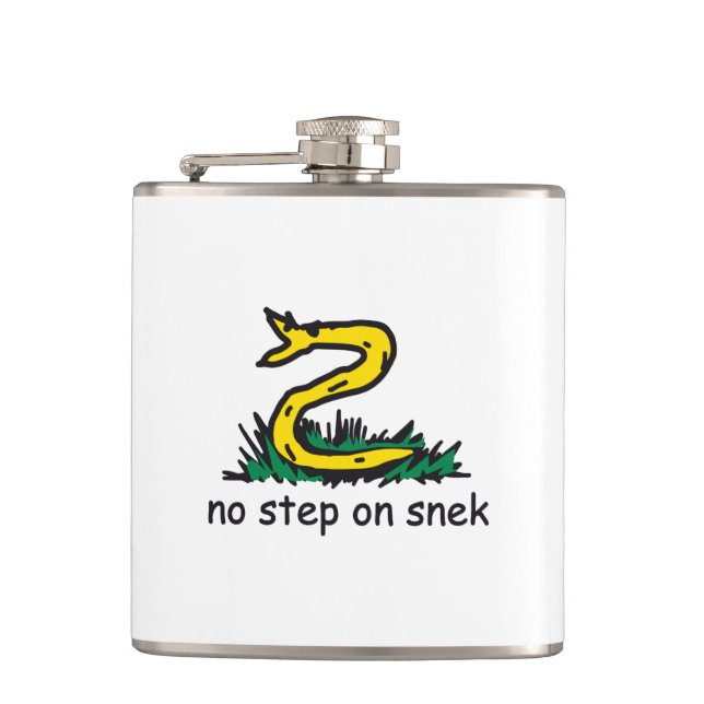 Ingen stig på snek-memes Gadsden-parodi SnekRight Fickplunta (Framsidan)