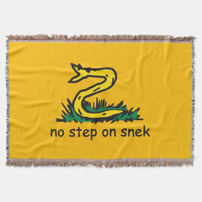 Ingen stig på snek-memes Gadsden-parodi SnekRight Filt (Framsidan)