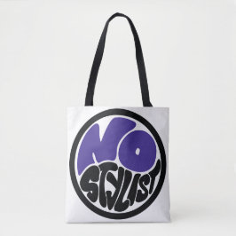 INGEN STILIST dubbel purp emblem Tote Tygkasse