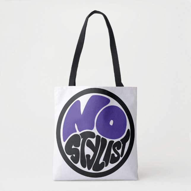 INGEN STILIST dubbel purp emblem Tote Tygkasse (Framsida)