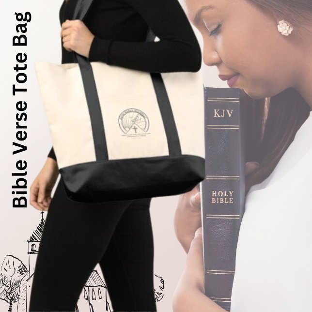Ingen större kärlek Bibelcitat Dam Tygkasse (Add your favorite Bible Verse.)