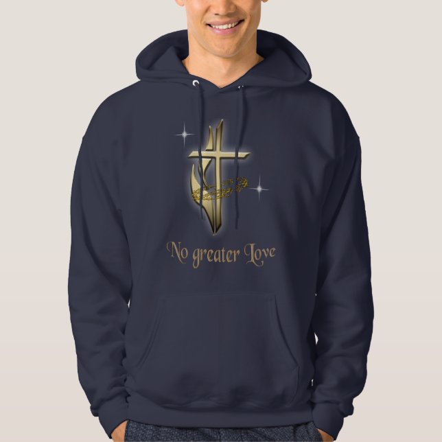 Ingen större kärlek hoodie (Framsida)