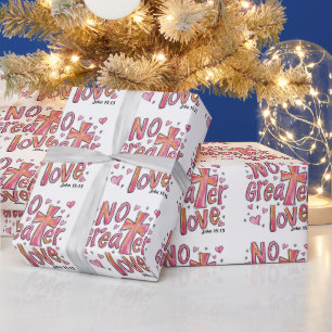 Ingen större kärlek Jesus Valentine jul Kristna Presentpapper