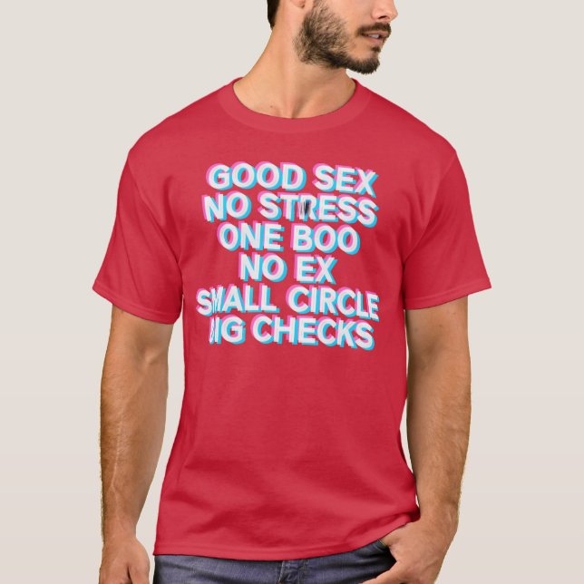 Ingen Stress En Boo Ingen E Bakre Tryck Rap Uttala T Shirt (Framsida)