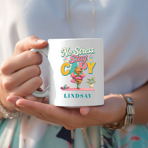 Ingen Stress Stanna Capy - Yoga Kapybara Kaffemugg